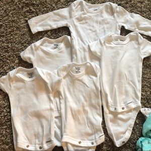 White Onesie Bodysuit Bundle